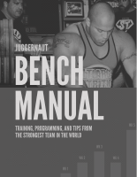 Juggernaut Pdf Juggernaut BENCH MANUAL.pdf - dirzon