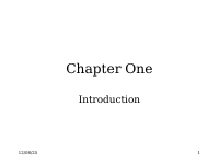 Object Oriented Programming - Chapter One - Introd... - dirzon