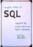 SQL Complete Handwritten Notes.pdf - dirzon
